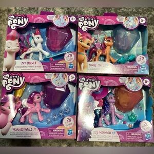 My Little Pony 20 pc Playsets, lot of 4. Pony is about 3” tall